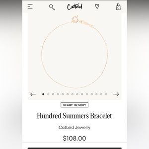 Catbird solid gold Hundred Summers bracelet